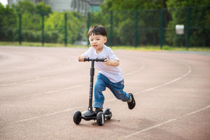 Kick Scooter for Kids with 3 Big Light Up Wheels, Lean to Steer, Adjustable Height, Wheel Scooter for Boys Girls Toddler