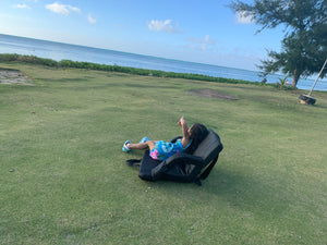 Stadium Seat for Bleacher & Bench Portable Folding Chair with Padded Cushion Reclining Stadium Chair with Back Support, Shoulder Straps, Zipper Bag