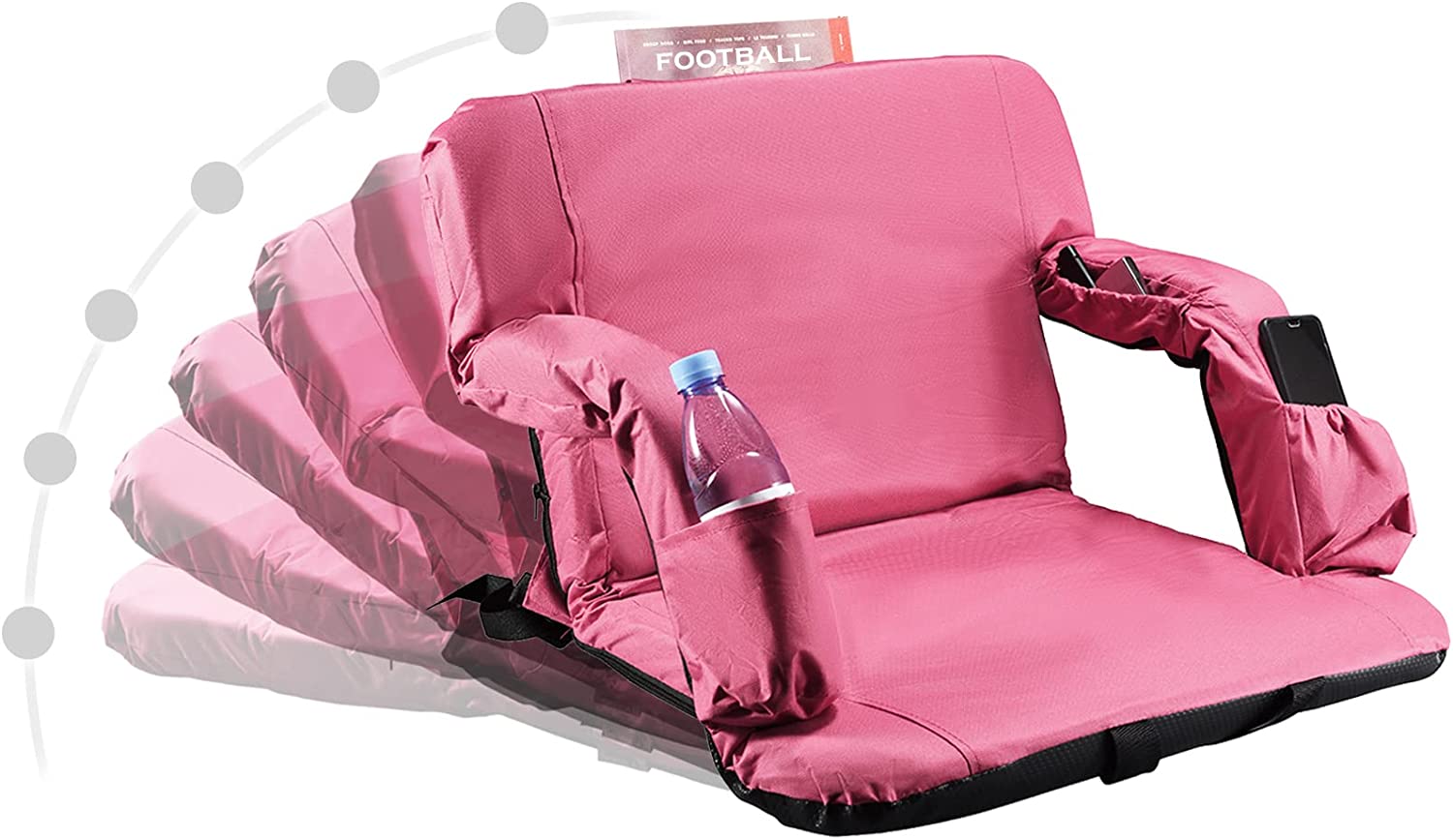 Memory Foam Stadium Seat Cushion Bag with Back Folding Portable Stadium  Seat Cushion - China Seat Cushion and Stadium Cushion price
