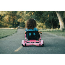 Load and play video in Gallery viewer, Hoverboard seat Attachment Go Kart fits 6.5”-10” hoverboards, Hover cart for Kids &amp; Adults , Accessory for self Balancing Scooter

