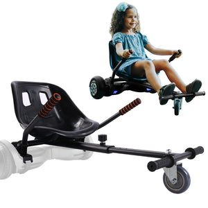 Hoverboard seat Attachment Go Kart fits 6.5”-10” hoverboards, Hover cart for Kids & Adults , Accessory for self Balancing Scooter
