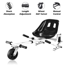Load image into Gallery viewer, Hoverboard seat Attachment, Hoverboard go Kart for Adults &amp; Kids, Accessories to Transform Hoverboard into go cart, Hover carts for self Balancing Scooter with Off-Road tire and Shock Absorber
