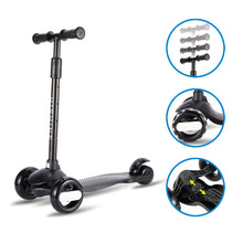 Cargar imagen en el visor de la galería, Kick Scooter for Kids with 3 Big Light Up Wheels, Lean to Steer, Adjustable Height, Wheel Scooter for Boys Girls Toddler
