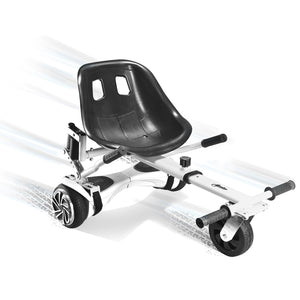 Hoverboard seat Attachment, Hoverboard go Kart for Adults & Kids, Accessories to Transform Hoverboard into go cart, Hover carts for self Balancing Scooter with Off-Road tire and Shock Absorber